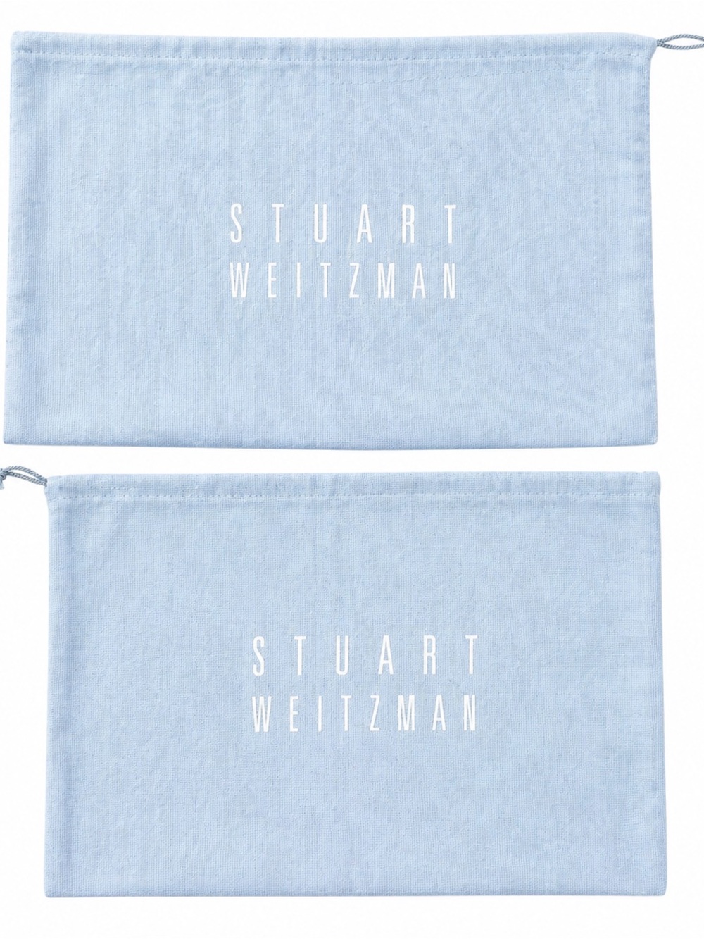 Stuart Weitzman Gray Dust Bags Set of 2 Drawstring Storage